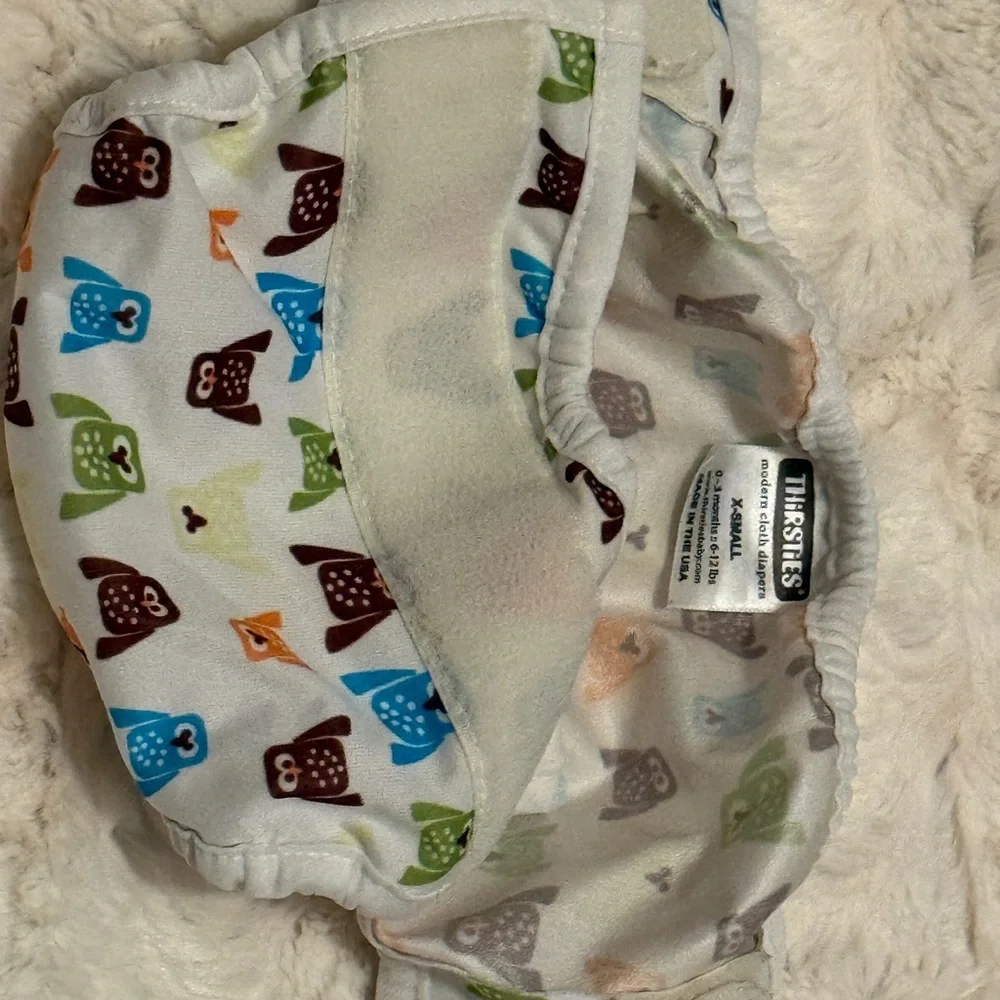 Thirsties Cloth Diaper Cover Set of 3, X-small